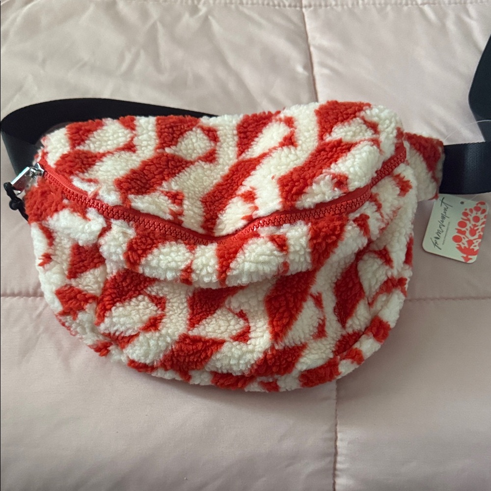 Free People movement printed Sherpa sling bag
